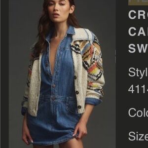 Pilcro cropped knit sweater